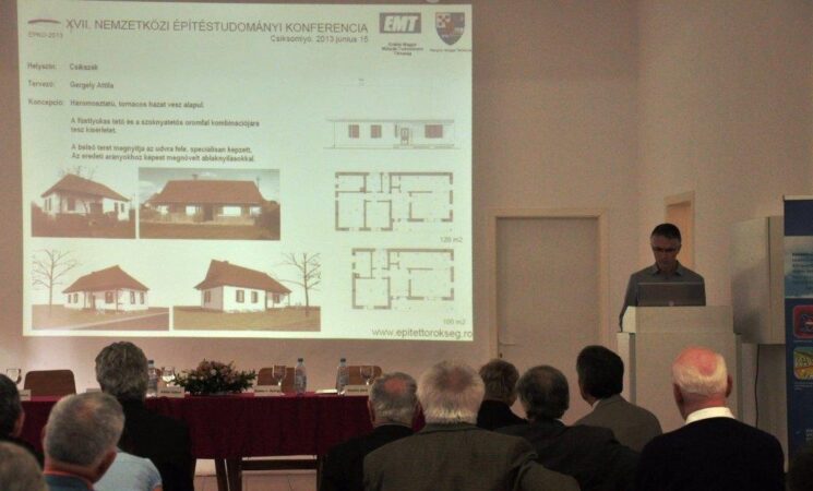 Sekler house samples were presented within the 17th edition of the International Conference of Civil Engineering and Architecture (ÉPKO) at Șumuleu Ciuc
