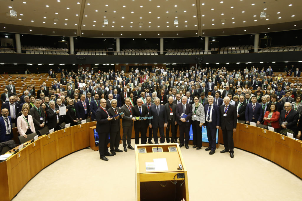 22 February 2018, European Covenant of Mayors 2018 Ceremony From Paris to Katowice: Speeding up the transition towards decarbonised and resilient cities #eumayors2018 Belgium - Brussels - February 2018  © European Union / Patrick Mascart